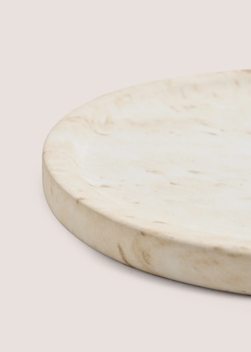 White Marble Effect Candle Plate Image 2