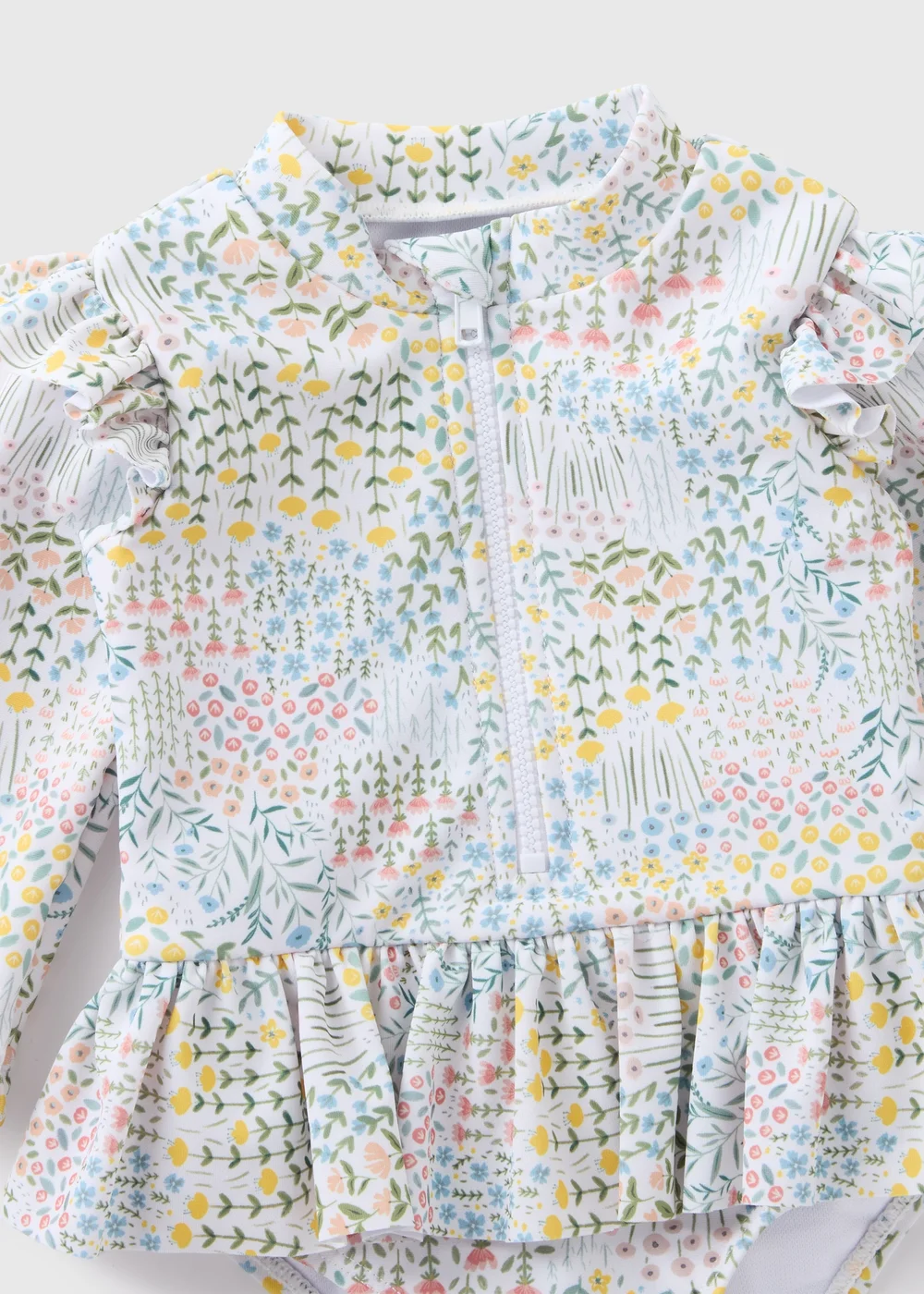 Baby Multicolour Floral Swimsuit (Newborn-23mths) - 0-3 months Image 2