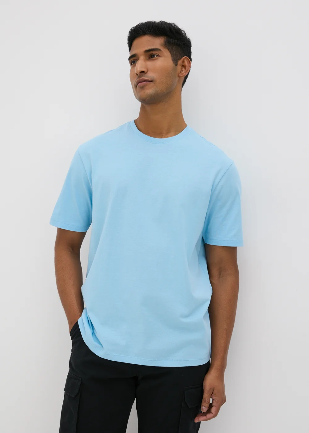 Blue Essential Crew Neck T-Shirt - XS Image 2