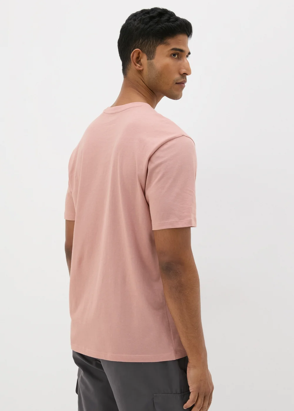 Pink Essential Crew Neck T-Shirt - XS Image 2