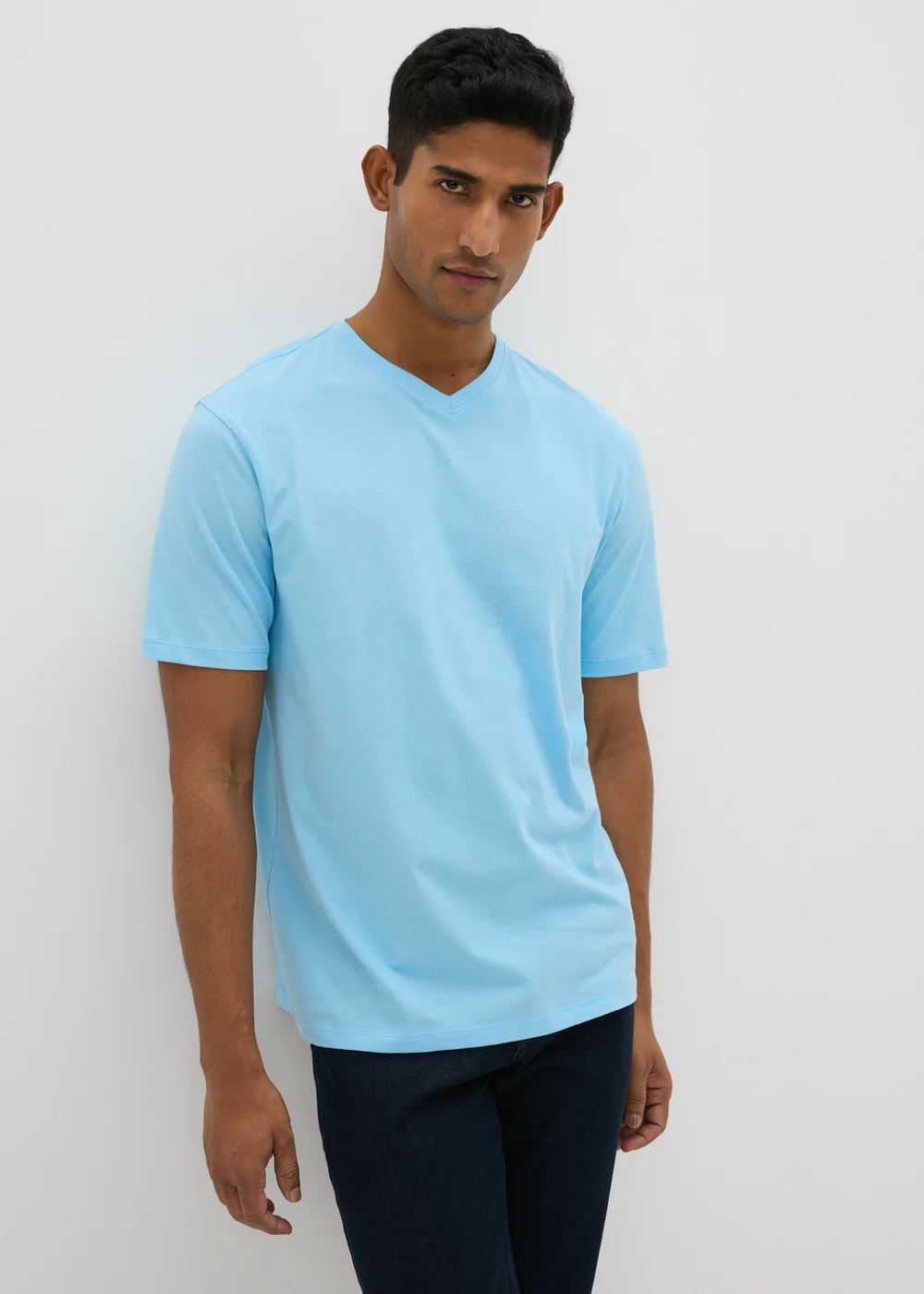 Blue Essential V-Neck T-Shirt - XS Image 1