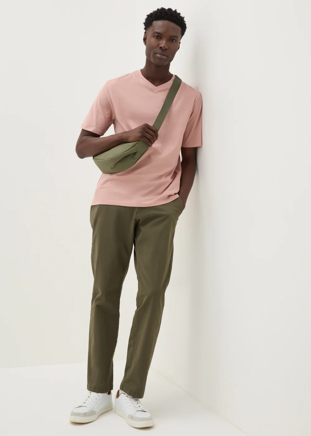 Pink Essential V-Neck T-Shirt - XS Image 3