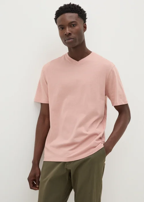 Pink Essential V-Neck T-Shirt - XS Image 2