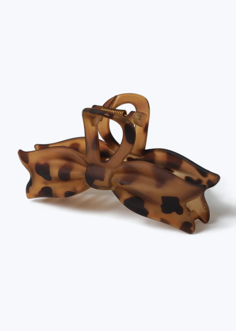 Muse Plastic Long Bow Claw Clip Tortoise - One Size Image 2