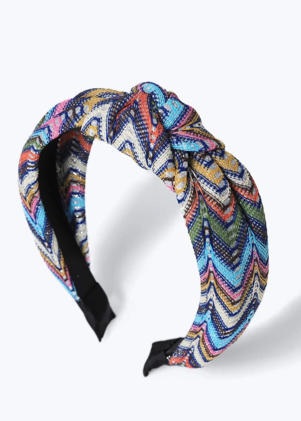 Muse Glitter Chevron Knot Headband Multi - One Size Image 2