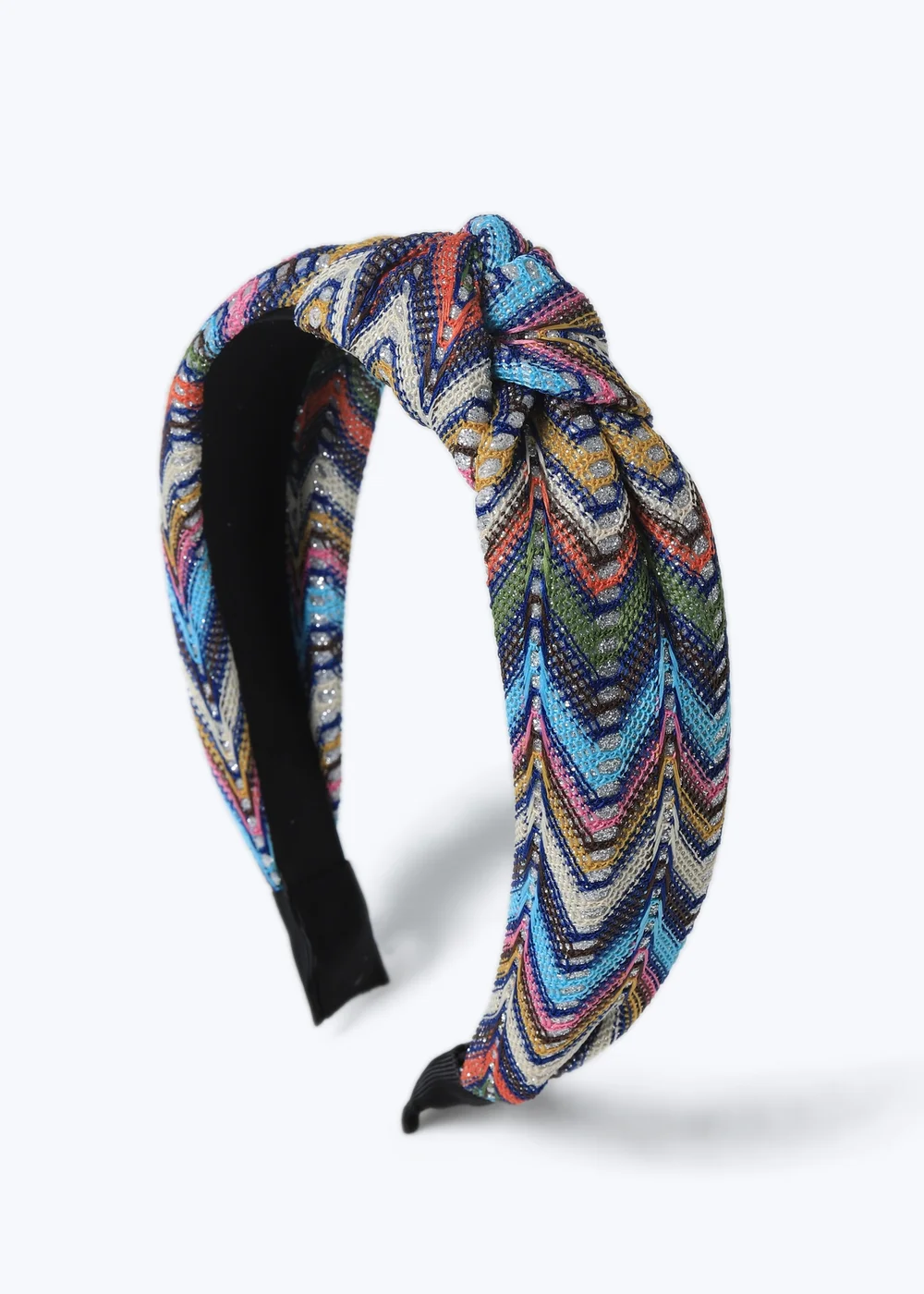 Muse Glitter Chevron Knot Headband Multi - One Size Image 1