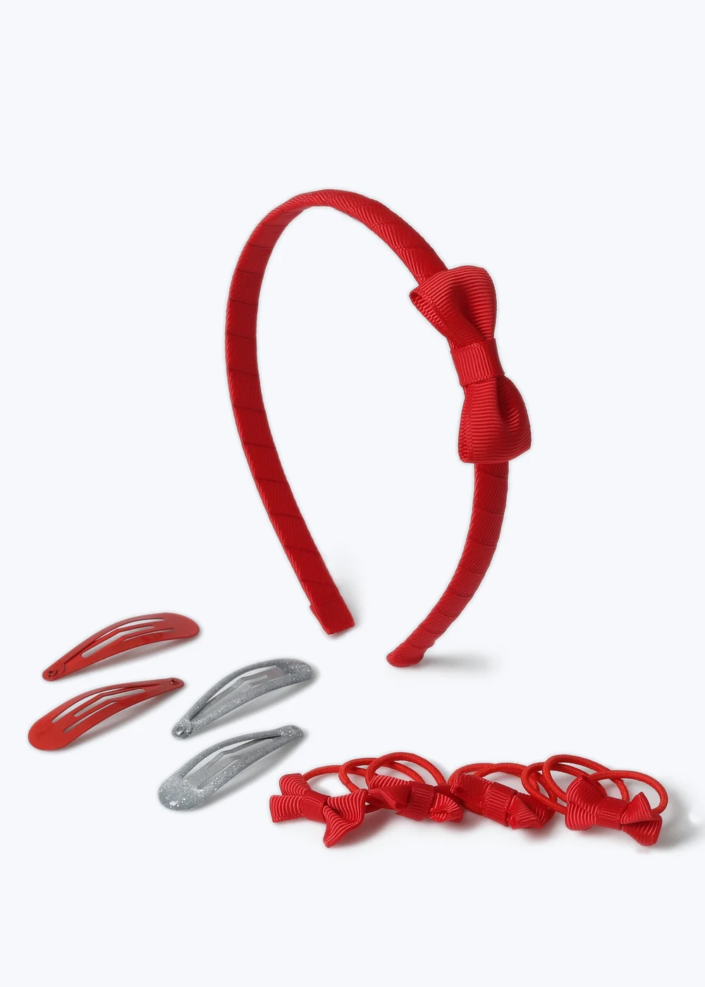 Girls Red Headband Set - One Size Image 2