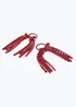 Girls Burgundy Bow Spiral Bobbles - One Size Image 2