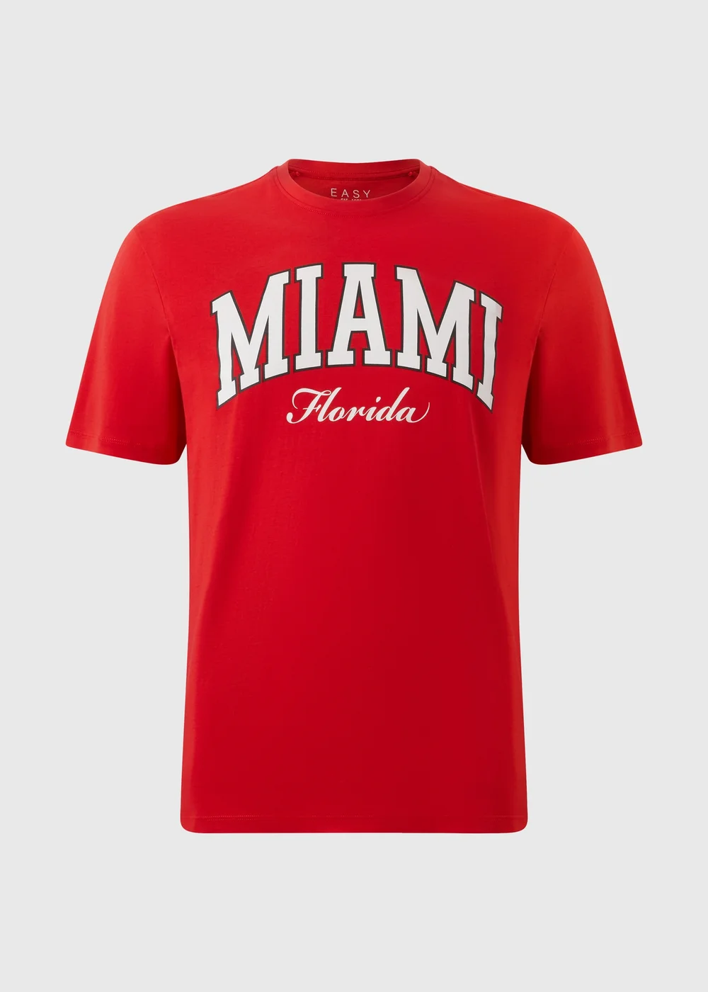 Red Miami Varsity T-Shirt - S Image 3