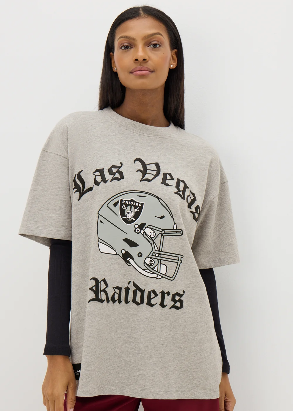 NFL Raiders Grey T-Shirt - S Image 4