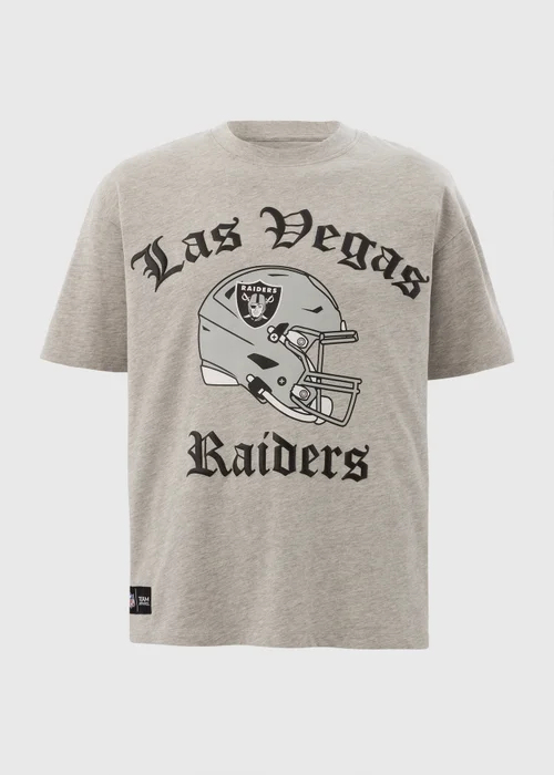 NFL Raiders Grey T-Shirt - S Image 7