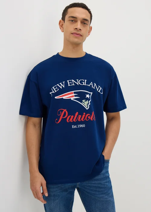 NFL Patriots Navy T-Shirt - S Image 3