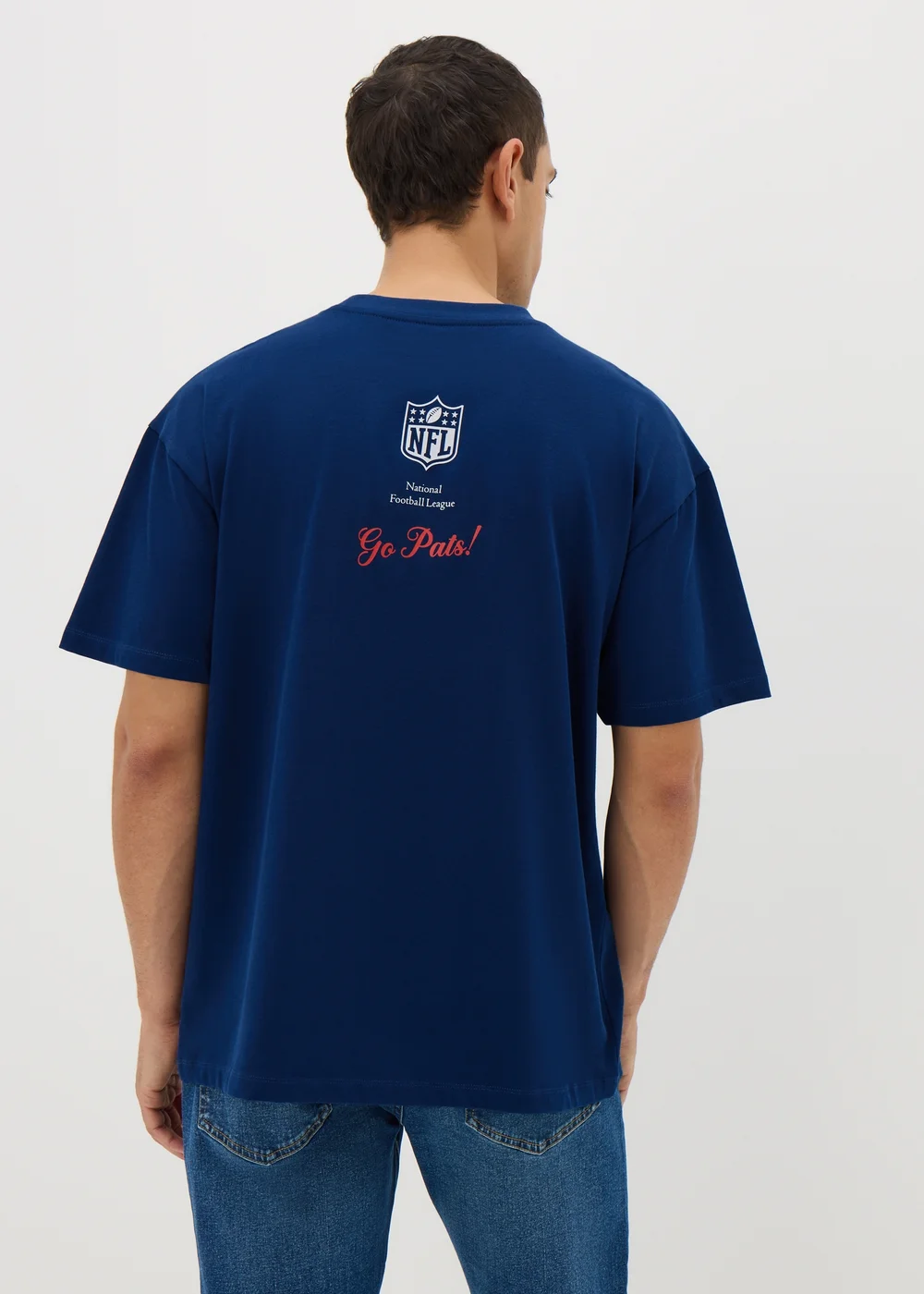 NFL Patriots Navy T-Shirt - S Image 5