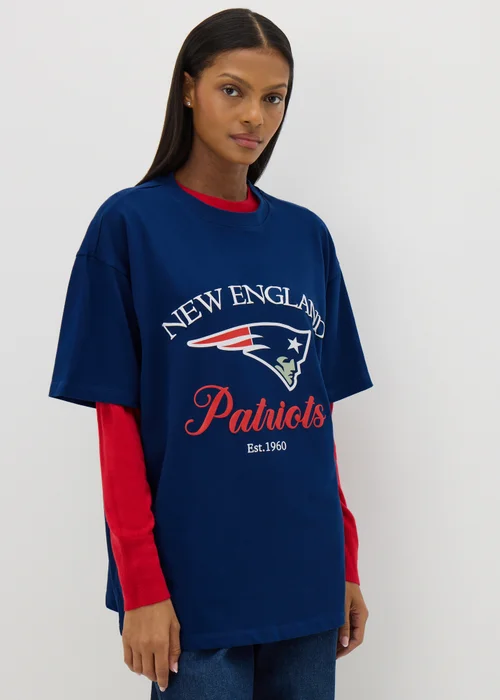 NFL Patriots Navy T-Shirt - S Image 4