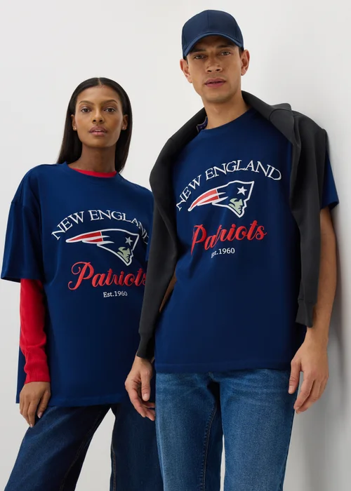 NFL Patriots Navy T-Shirt - S Image 1