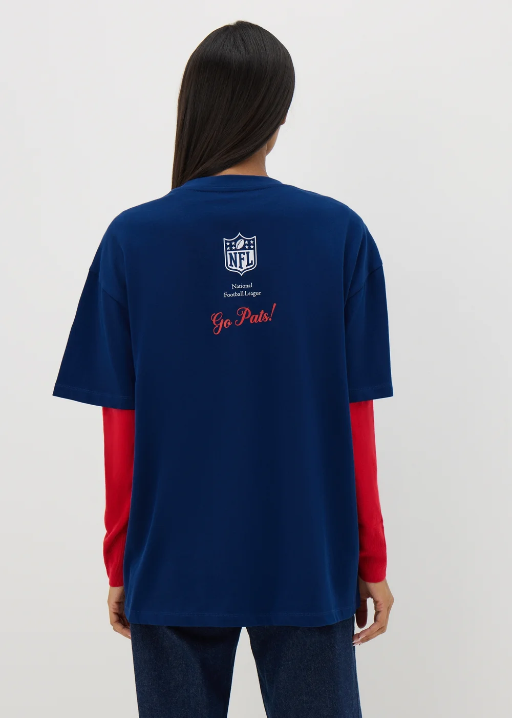 NFL Patriots Navy T-Shirt - S Image 6