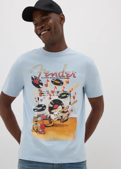 Fender Blue T-Shirt - S Image 2