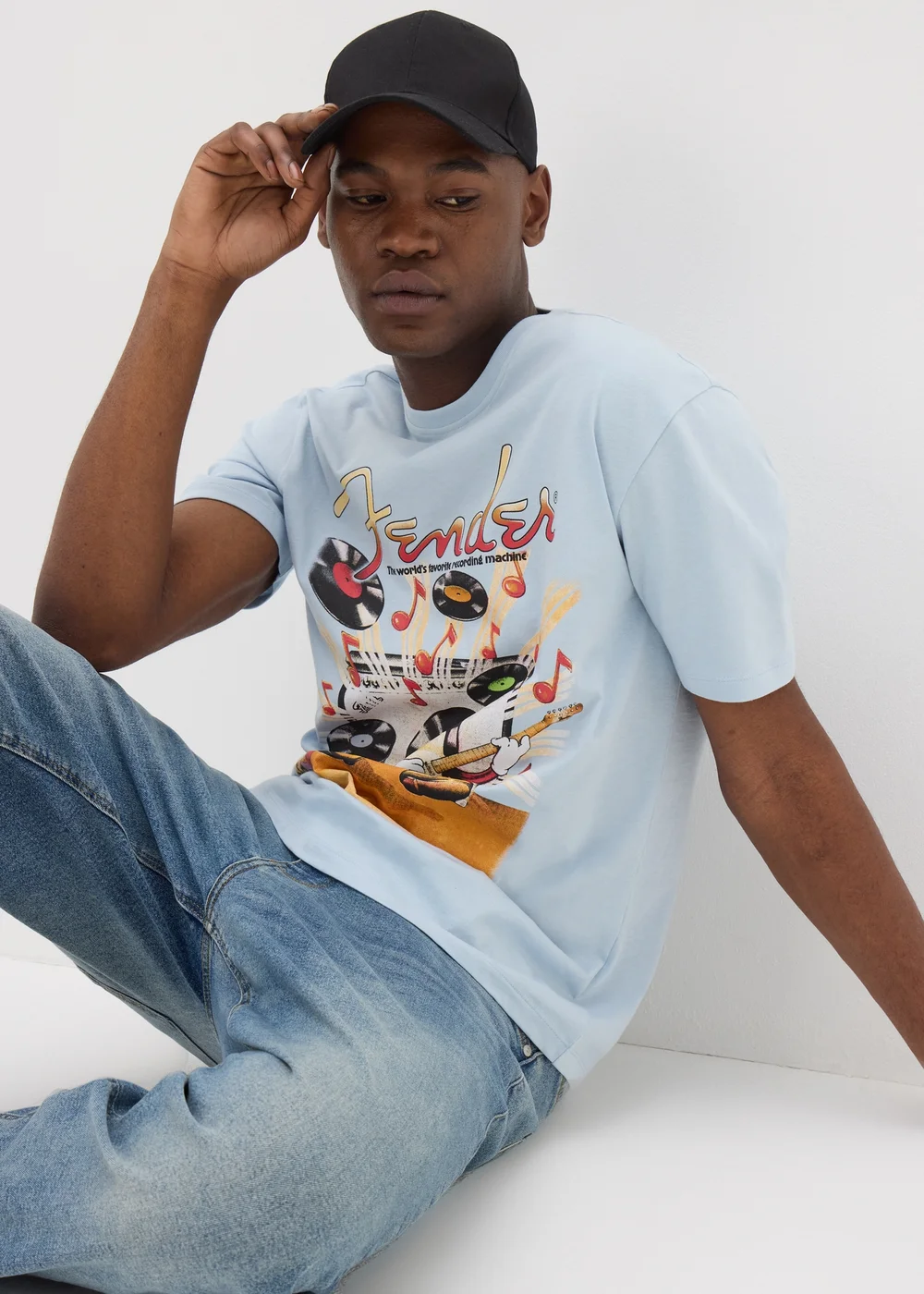 Fender Blue T-Shirt - S Image 3
