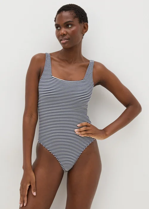 Navy Stripe Swimsuit - 6 Image 1