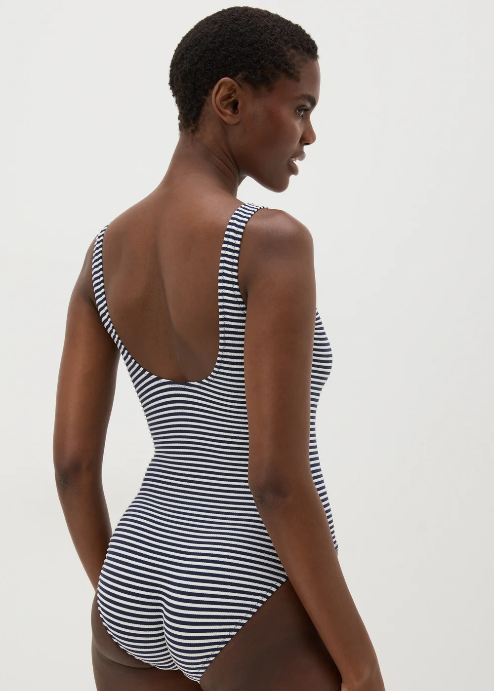 Navy Stripe Swimsuit - 6 Image 2