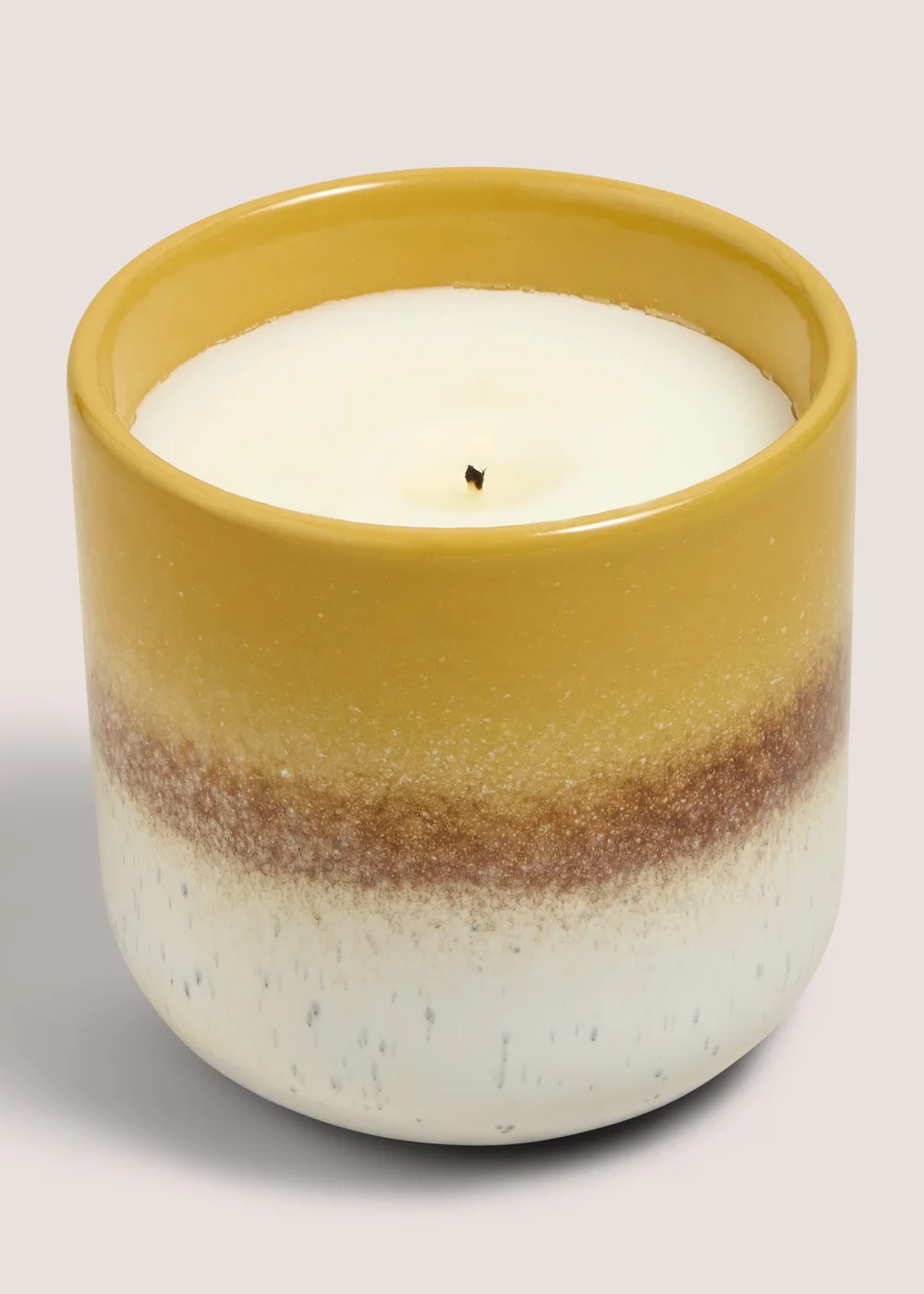 Yellow Reactive Glaze Candle Image 2