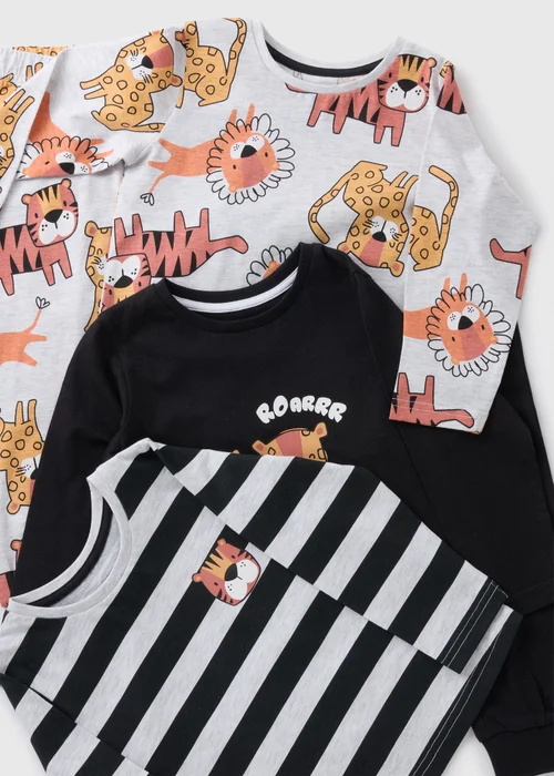 3 Pack Multicolour Lion Pyjama Sets (1-7yrs) - 1 to 1 half years Image 2