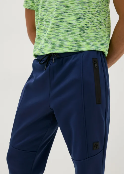 Souluxe Navy Track Jogging Bottoms - XS Image 2