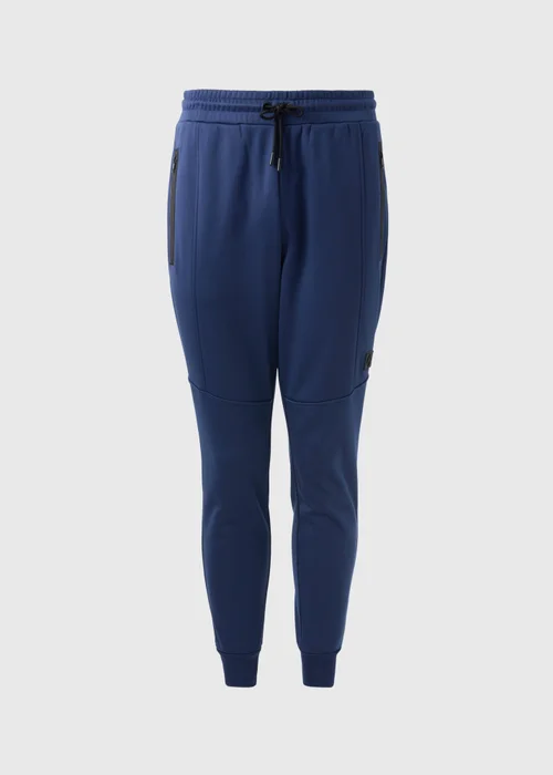 Souluxe Navy Track Jogging Bottoms - XS Image 4