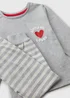 Kids Grey Valentines Pyjama Set (1-7yrs) - Age 2 - 3 Years Image 2