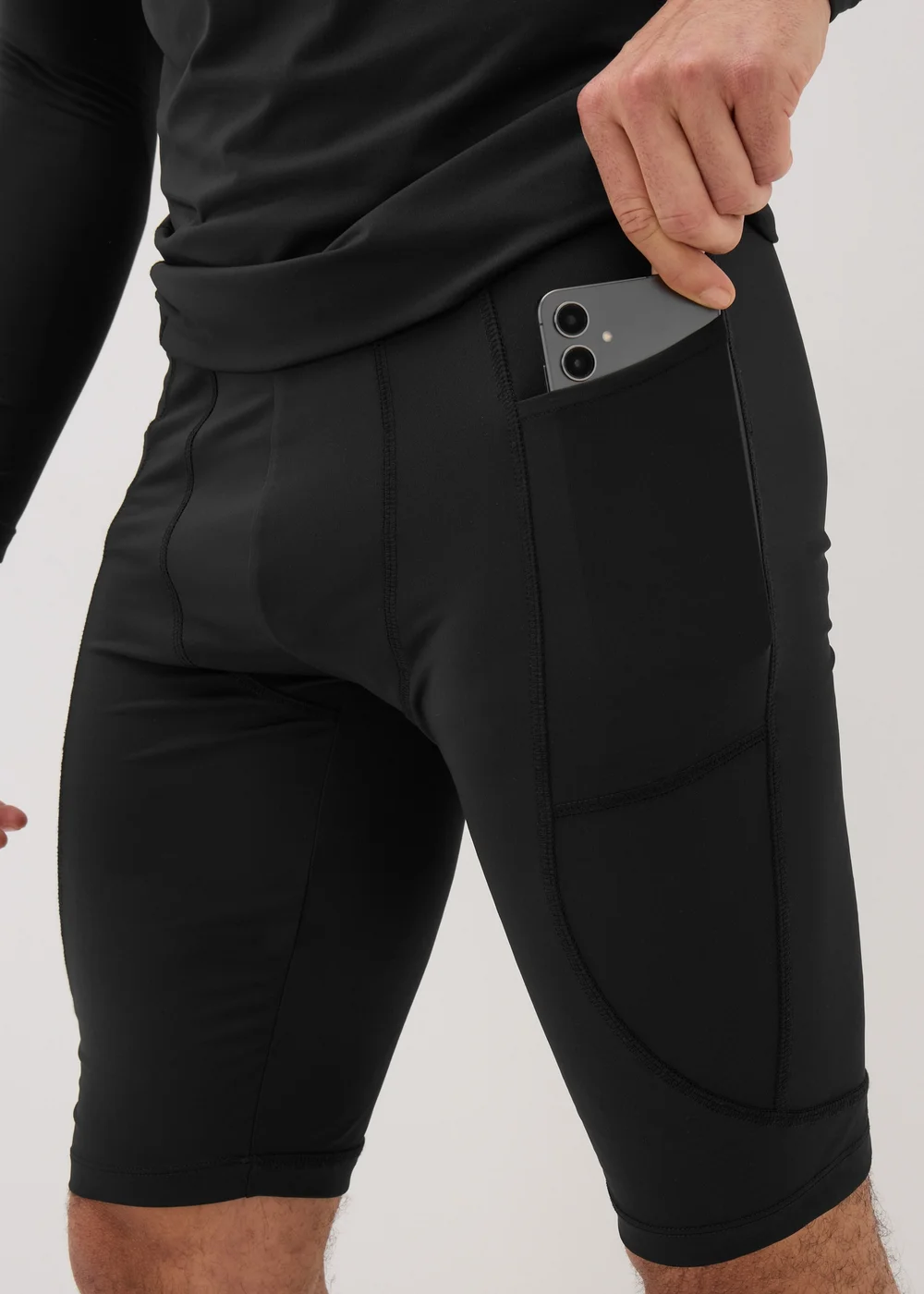 Souluxe Black Base Layer Shorts - Extra small Image 1