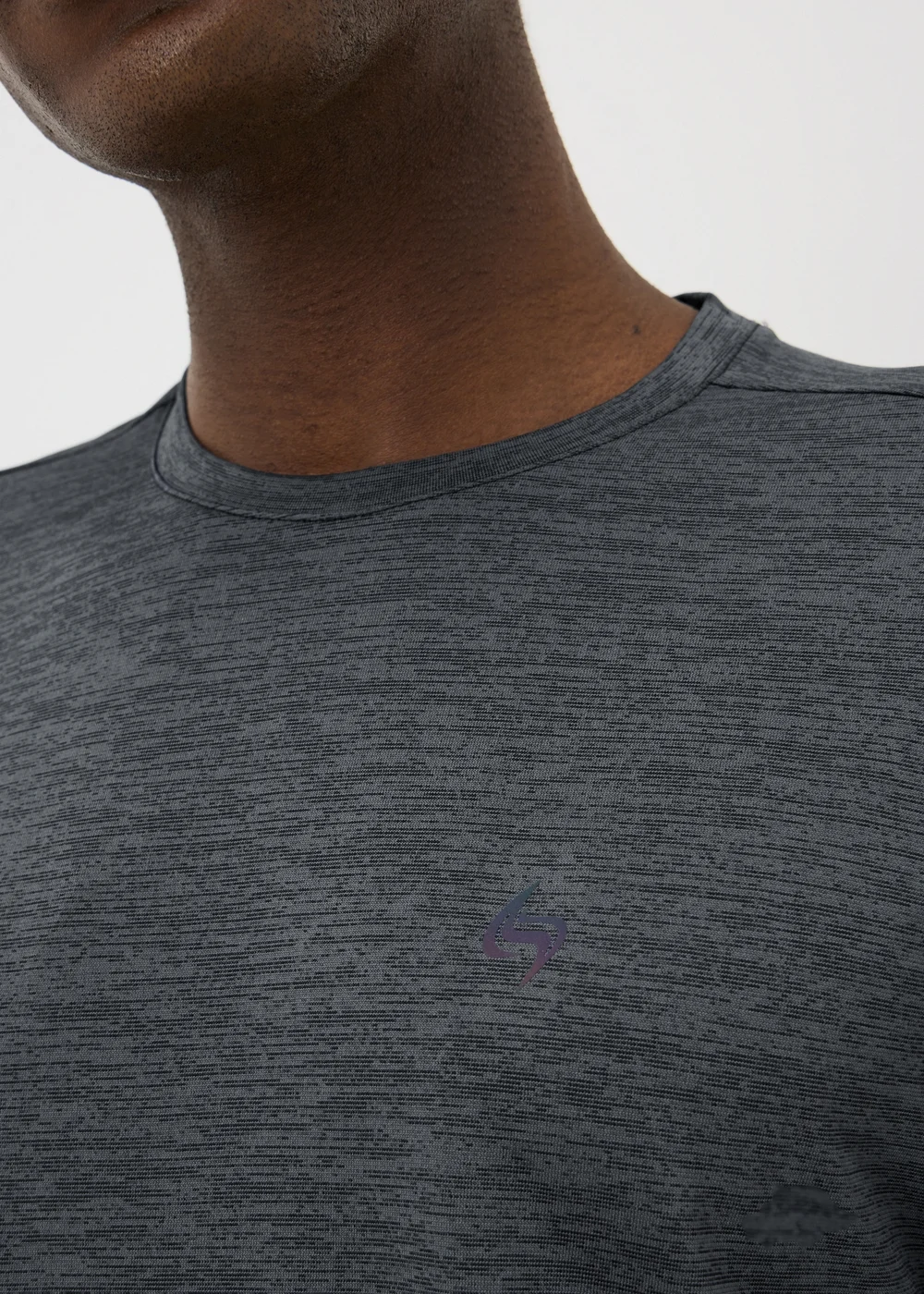 Souluxe Black Basic 2 Tone T-Shirt - XS Image 2