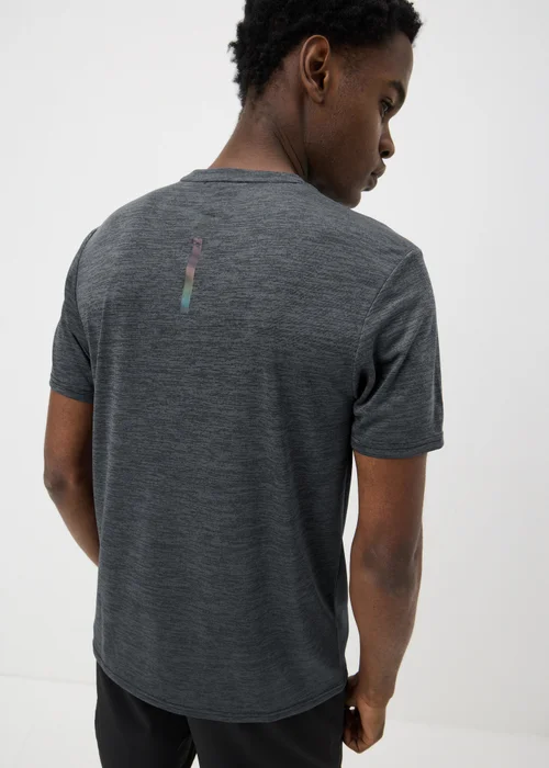 Souluxe Black Basic 2 Tone T-Shirt - XS Image 3