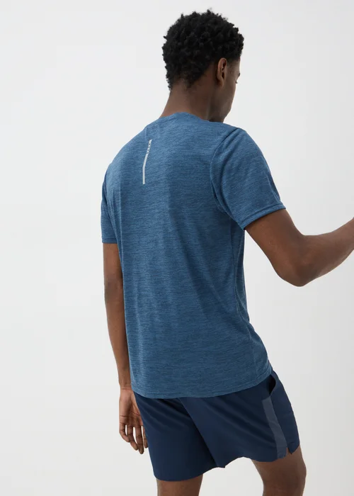 Souluxe Navy Basic 2 Tone T-Shirt - XS Image 3