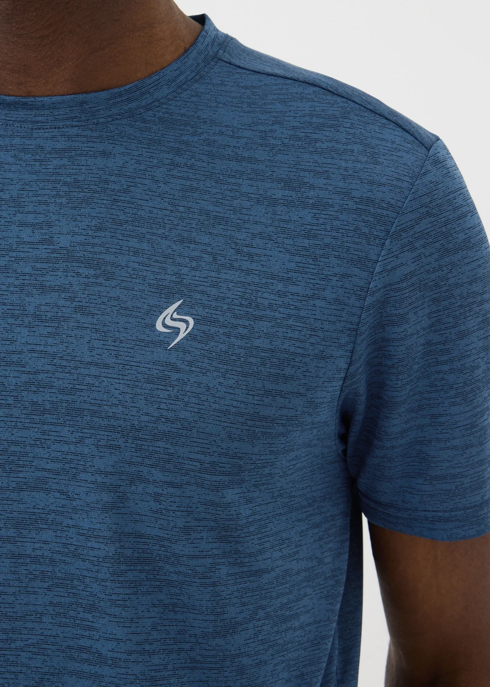 Souluxe Navy Basic 2 Tone T-Shirt - XS Image 2