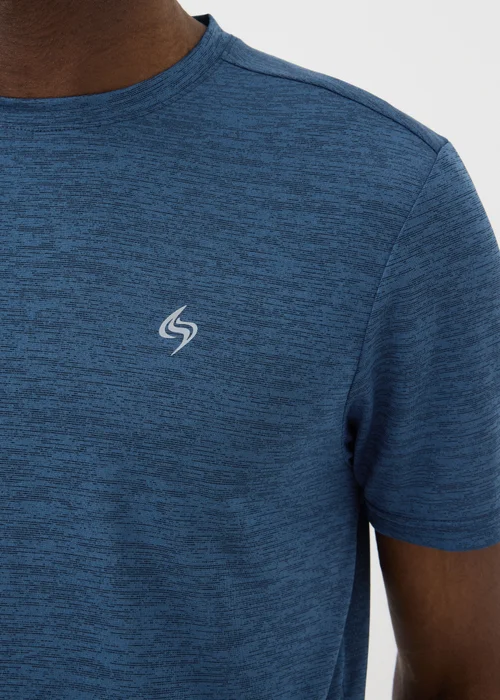 Souluxe Navy Basic 2 Tone T-Shirt - XS Image 2