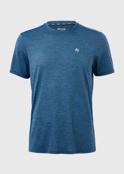 Souluxe Navy Basic 2 Tone T-Shirt - XS Image 4