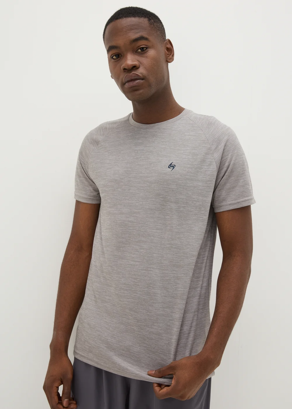 Souluxe Grey Two Tone T-Shirt - XS Image 2