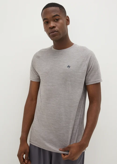 Souluxe Grey Two Tone T-Shirt - XS Image 2