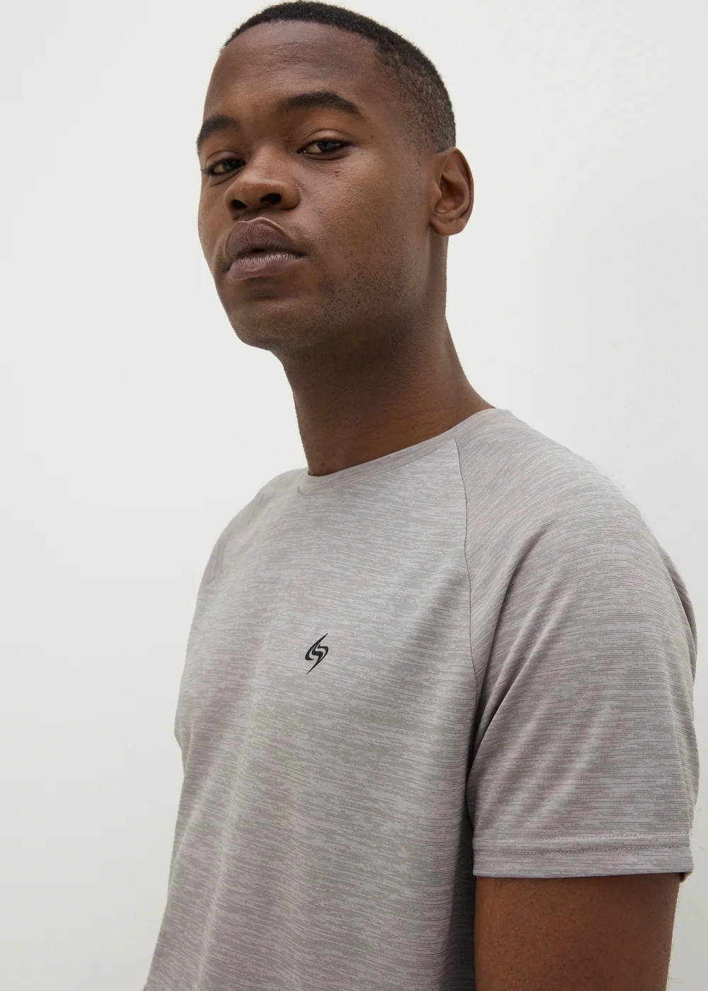 Souluxe Grey Two Tone T-Shirt - XS Image 3