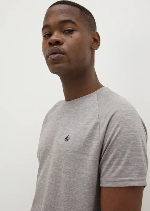 Souluxe Grey Two Tone T-Shirt - XS Image 3