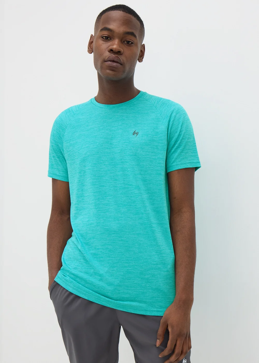 Souluxe Aqua Two Tone T-Shirt - XS Image 1