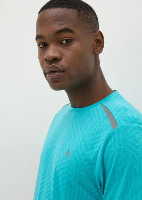 Souluxe Aqua Geometric T-Shirt - S Image 2