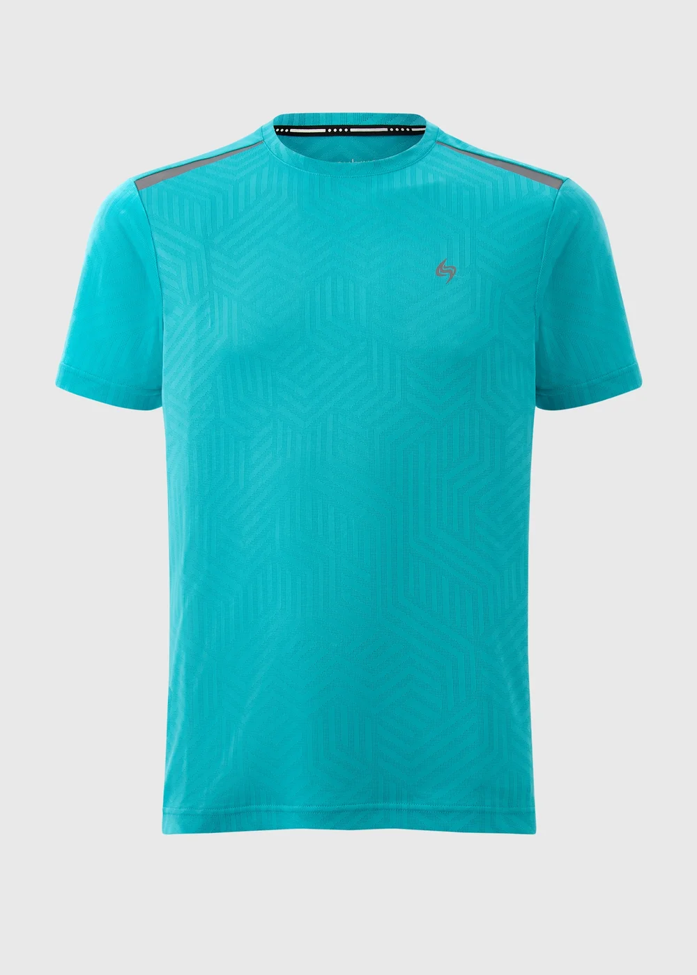 Souluxe Aqua Geometric T-Shirt - S Image 4