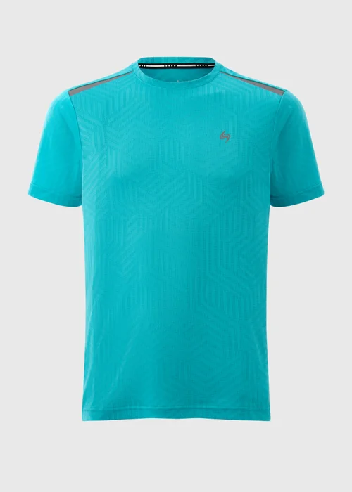 Souluxe Aqua Geometric T-Shirt - S Image 4