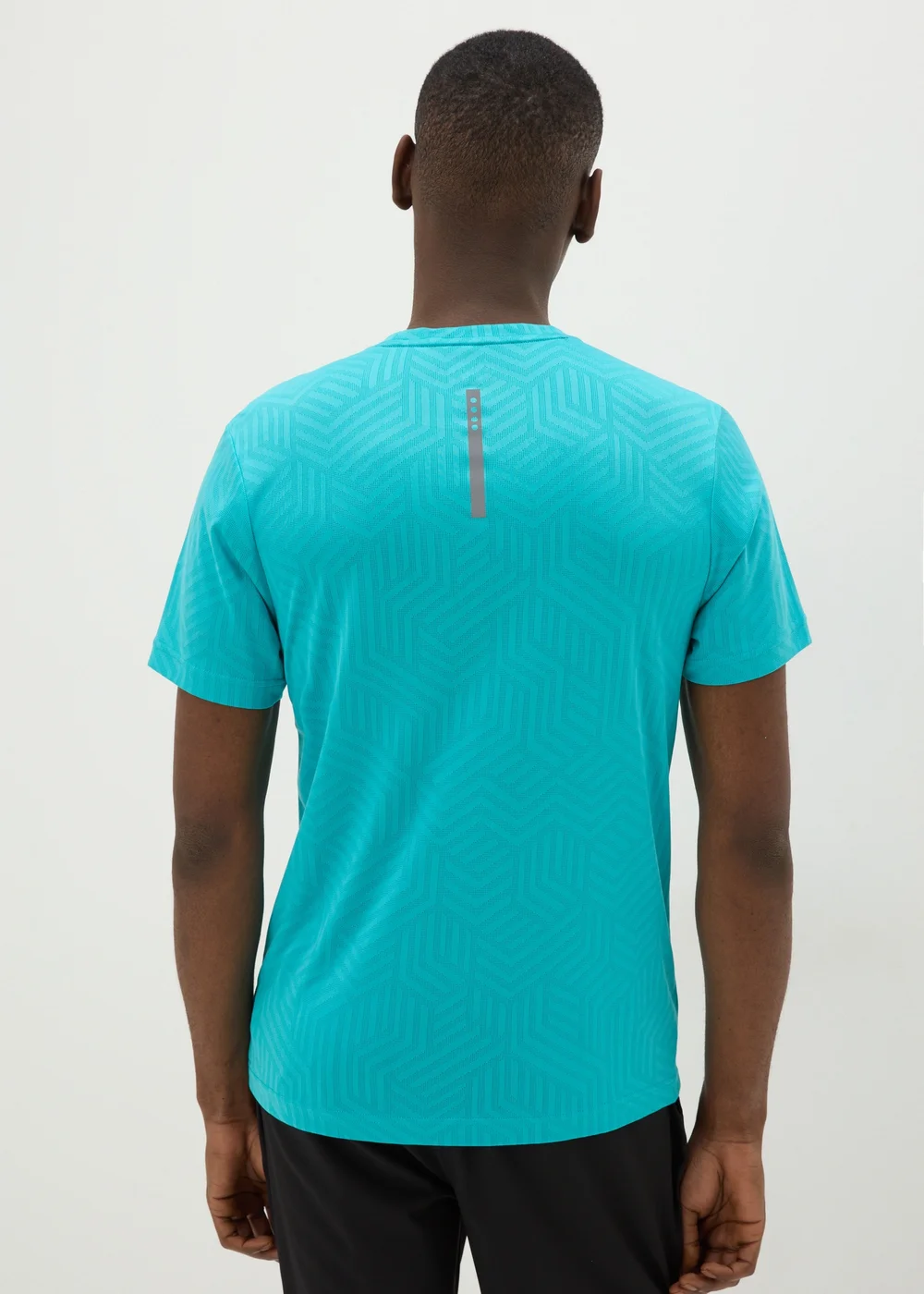 Souluxe Aqua Geometric T-Shirt - S Image 3