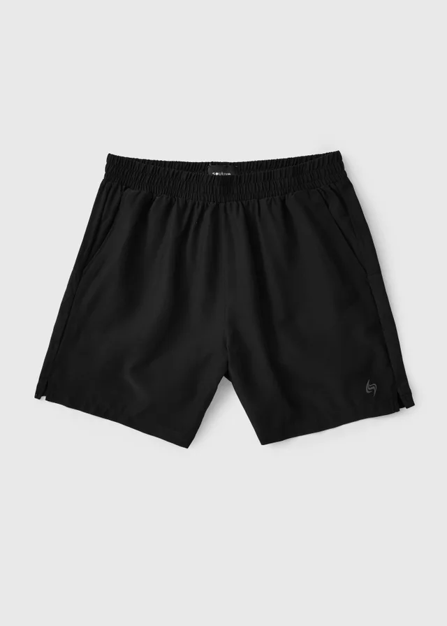 Souluxe Black Sports Shorts