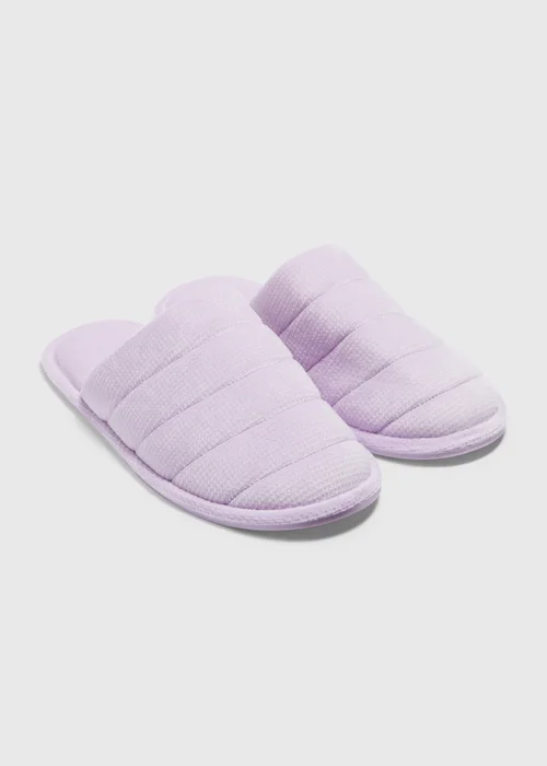 Lilac Mule Slippers - Small Image 1