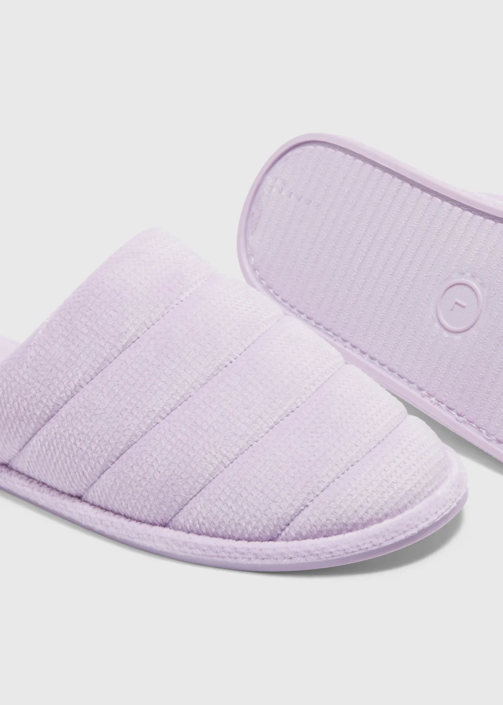 Lilac Mule Slippers - Small Image 2