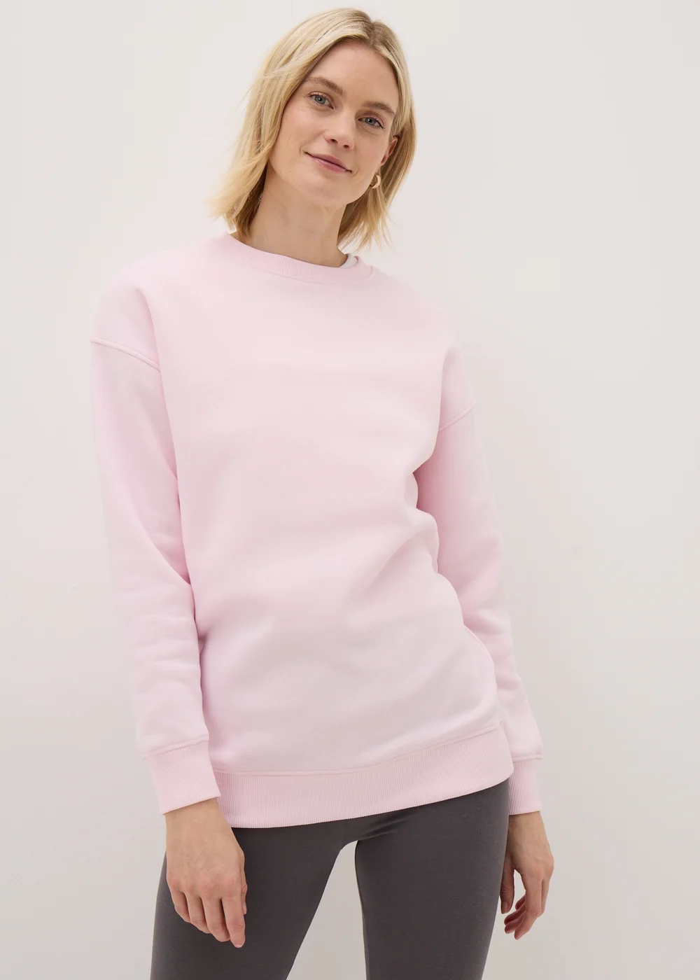 Pink Longline Sweatshirt - S Image 2