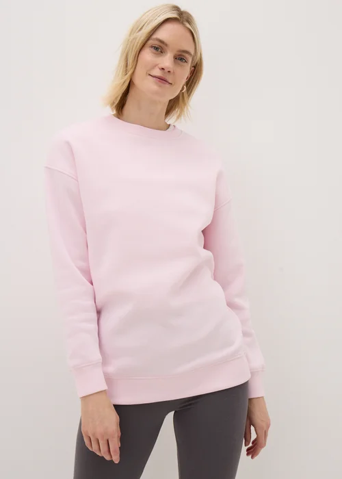 Pink Longline Sweatshirt - S Image 2